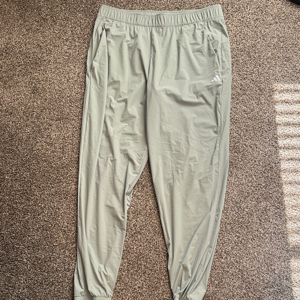 Adidas Men's Sage Green Joggers